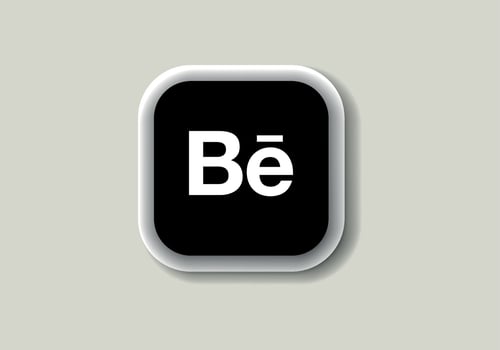 Behance new logo and icon printed on white paper. Behance social media platform logo vector