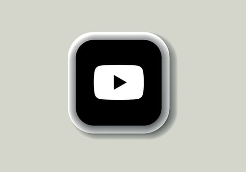 Youtube new logo and icon printed on white paper. Youtube social media platform logo vector