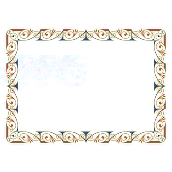 classic ornate frame for invitations, banners, and flyers vector