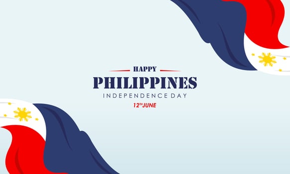 Celebrating the Philippines Independence Day Banner Background vector