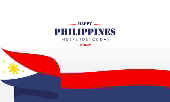 Celebrating the Philippines Independence Day Banner Background vector