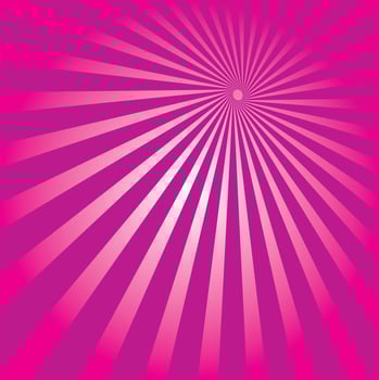 Glowing Radial Sunbeams, Isolated Background. vector