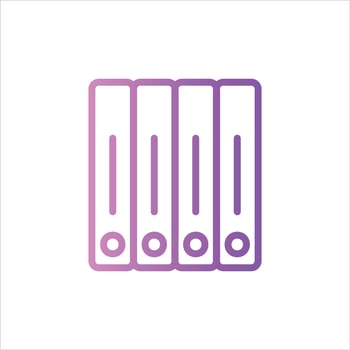 book in flat design style vector