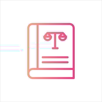 law in flat design style vector