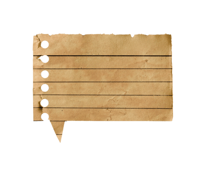 Vintage dialog box. Old note paper copy space png