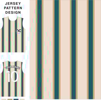 Striped concept vector jersey pattern template for printing or sublimation sports uniforms football volleyball basketball e-sports cycling and fishing Free Vector.
