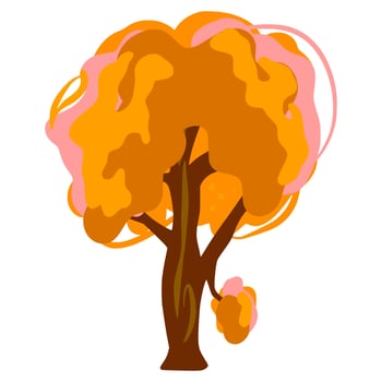 Tree illustration cute art vector