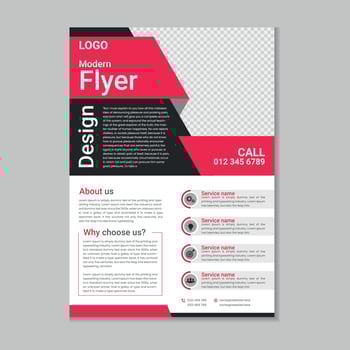 Corporate business flyer layout, Flyer cover design, Annual report, Corporate presentation, Digital marketing flyer, Business brochure template design with mockup vector