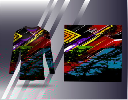 Sports jersey and tshirt template sports design for football racing gaming jersey vector