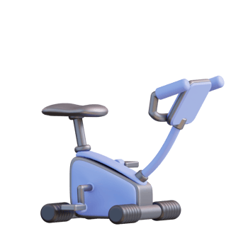 3d illustration Stationary bicycle png