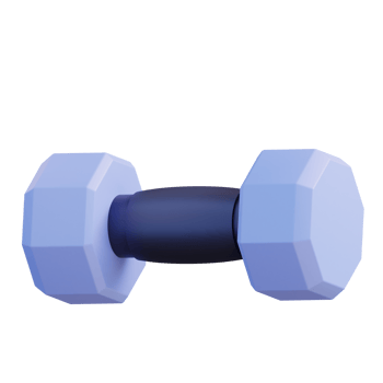 3d illustration dumbbell png