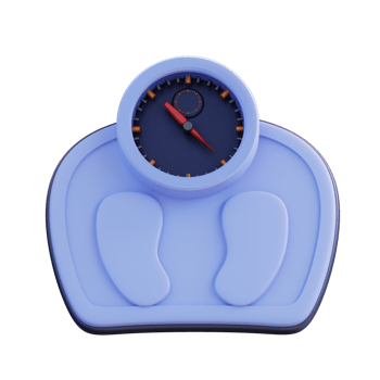 3d illustration of body scales png