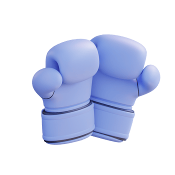 3d illustration of boxing gloves png