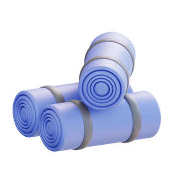 3d illustration yoga mat png