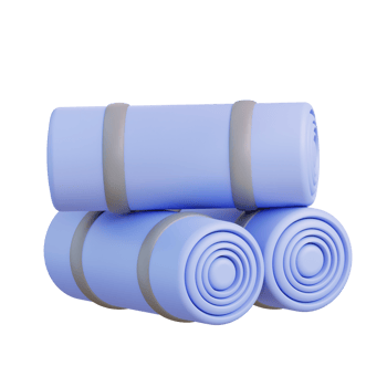 3d illustration yoga mat png
