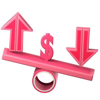 up and down 3d icon png