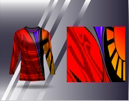 Sports jersey and tshirt template sports design for football racing gaming jersey vector