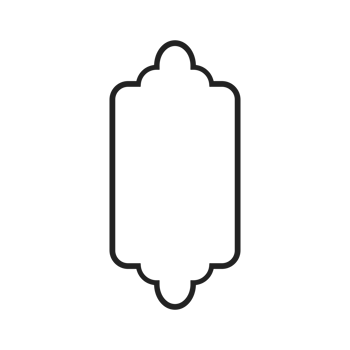 Black Outline Islamic Frame Symbol png