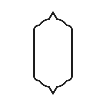 Black Outline Islamic Frame Symbol png
