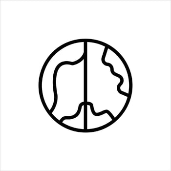 earth hour in flat design style vector