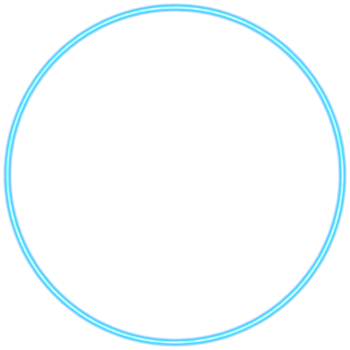 Glowing neon circle for your decoration. Neon light, round frame, blank space for text, ultraviolet spectrum, ring symbol, halo. png