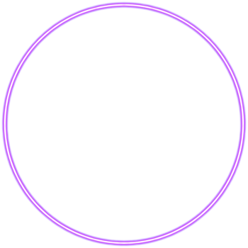 Glowing neon circle for your decoration. Neon light, round frame, blank space for text, ultraviolet spectrum, ring symbol, halo. png