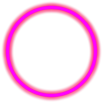 Glowing neon circle for your decoration. Neon light, round frame, blank space for text, ultraviolet spectrum, ring symbol, halo. png