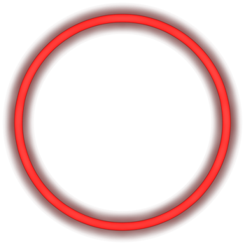 Glowing neon circle for your decoration. Neon light, round frame, blank space for text, ultraviolet spectrum, ring symbol, halo. png