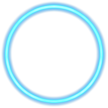 Glowing neon circle for your decoration. Neon light, round frame, blank space for text, ultraviolet spectrum, ring symbol, halo. png