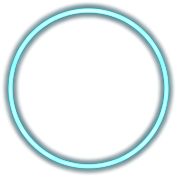 Glowing neon circle for your decoration. Neon light, round frame, blank space for text, ultraviolet spectrum, ring symbol, halo. png