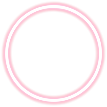 Glowing neon circle for your decoration. Neon light, round frame, blank space for text, ultraviolet spectrum, ring symbol, halo. png
