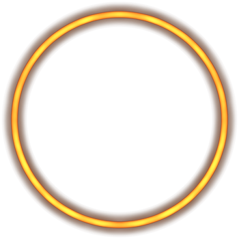 Glowing neon circle for your decoration. Neon light, round frame, blank space for text, ultraviolet spectrum, ring symbol, halo. png