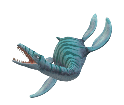 Plesiosaurus Dinosaur isolated on a Transparent Background png