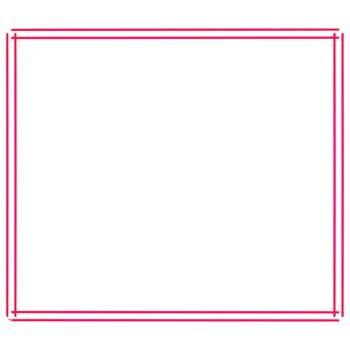 Glowing neon square for your decoration. Neon light, square frame, blank space for text, ultraviolet spectrum. png