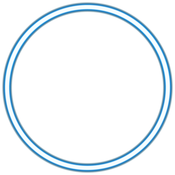 Glowing neon circle for your decoration. Neon light, round frame, blank space for text, ultraviolet spectrum, ring symbol, halo. png