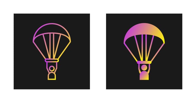 Paragliding Vector Icon