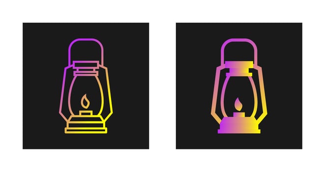 Gas Lamp Vector Icon