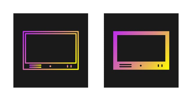 Television Set Vector Icon