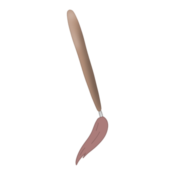 A brown paintbrush png