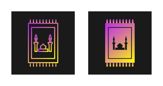 Prayer Rug Vector Icon