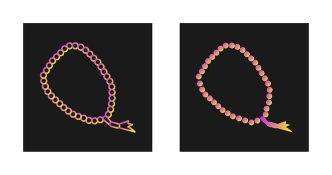 Prayer Beads Vector Icon