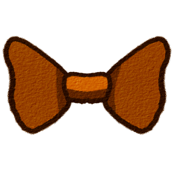 An orange tie bow png
