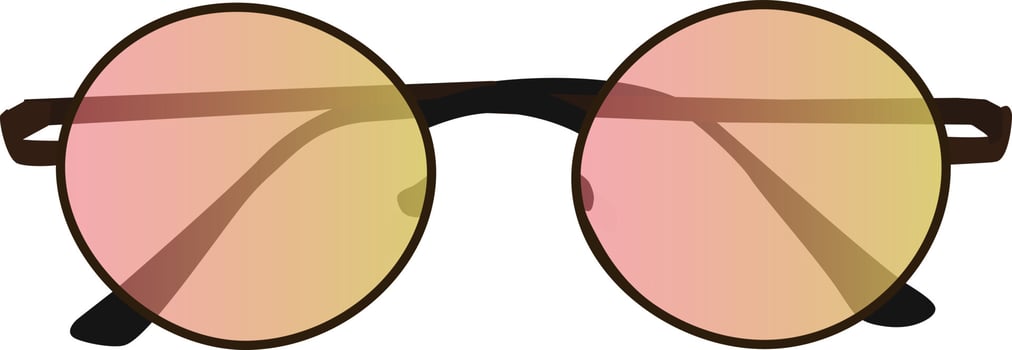 illustration bright summer sunglasses vector