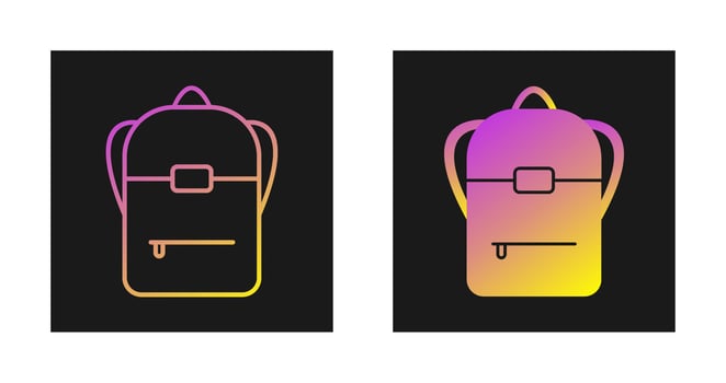 Backpack Vector Icon