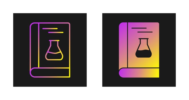 Chemistry Book Vector Icon