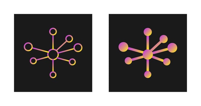 Molecular Structure Vector Icon