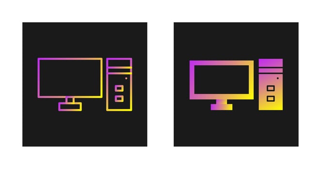 Computer Vector Icon