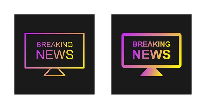 Anchors on News Desk Vector Icon