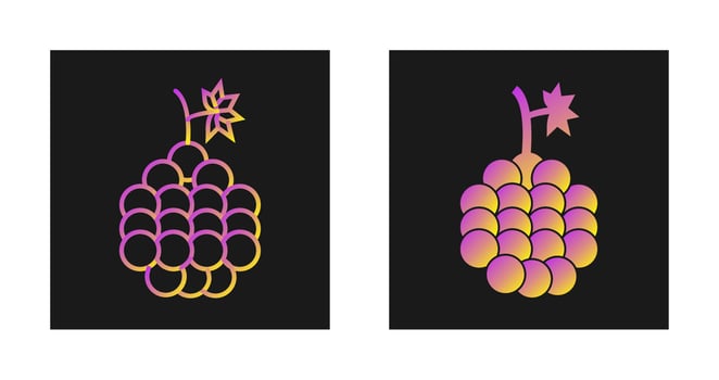Grapes Vector Icon
