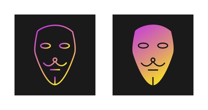 Two Masks Vector Icon